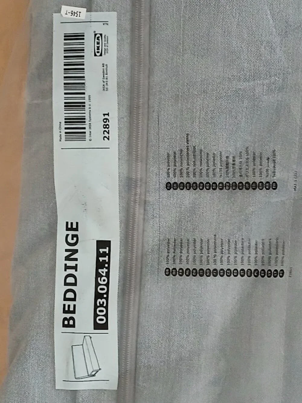 Ikea Beddinge Sofabed Cover - Grey - NEW